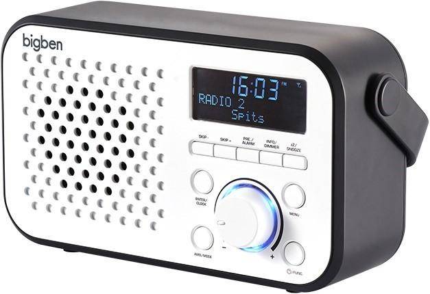 Portable radio with digital FM/DAB+ tuner. Thomson TR24DAB, Big Ben silver