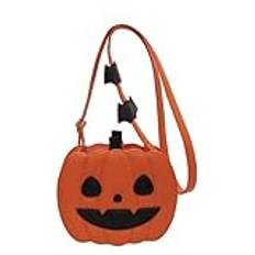 Halloween tecknad pumpa crossbody väska förtrollande pumpa djävulsk stil spöke med V9w5 väska accent halloween skalle, Orange, Angry