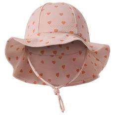Buddy & Hope Mattis UV-solhatt Apricot Hearts 52/54 cm  Rosa Hjärtan 52/54 cm  Unisex