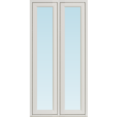 Svenska Fönster SF vridfönster  1080x1580mm 2-luft, insida trä utsida aluminium, 3-glas  (11x16)