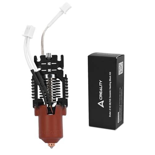 Creality Ender 3 V3 KE/SE keramiskt värmeblock-kit, helmetall hotend kit med enhörning quick swap-munstycke, 300 °C, hög temperaturbeständighet, 600 mm/s höghastighetstryck, extruder, hot end