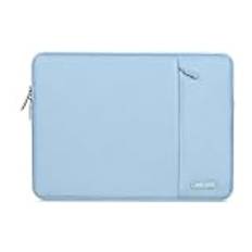 MOSISO Laptopfodral kompatibel med MacBook Air 15 tum M3 A3114 M2 A2941 2023 2024/Pro 15, 15 tum laptopfodral, ytbärbar dator/Dell XPS 15, vertikalt fodral i polyester med ficka, luftigt blått