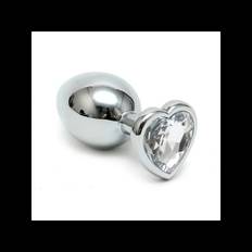 Stål buttplug med hjerte