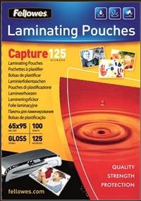 Lamineringslomme nøglekort Fellowes 65x95mm.