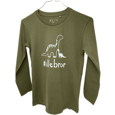 #Lillebror T-Shirt L/S, New Army - Legekammeraten.dk