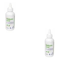 Dechra MalAcetic Aural | Doppelpack | 2 x 118 ml | Ohr- und Hautreiniger für Hunde und Katzen | Zur Reinigung bei mikrobieller Hautbesiedlung | Gut geeignet bei Malassezienbefall