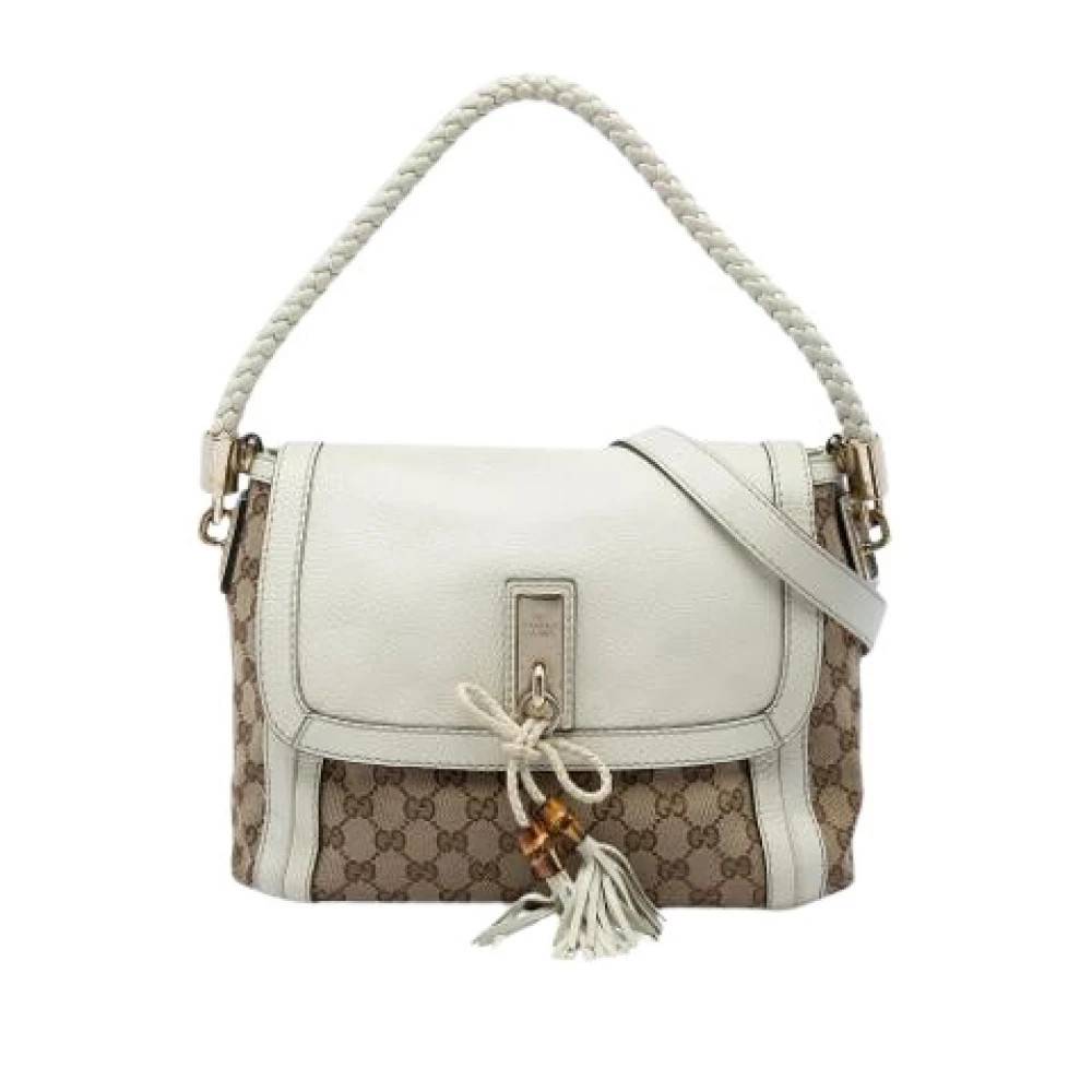 Gucci Vintage Pre-owned Canvas gucci-tasker - Vintage - Dame - Beige - ONE SIZE -
