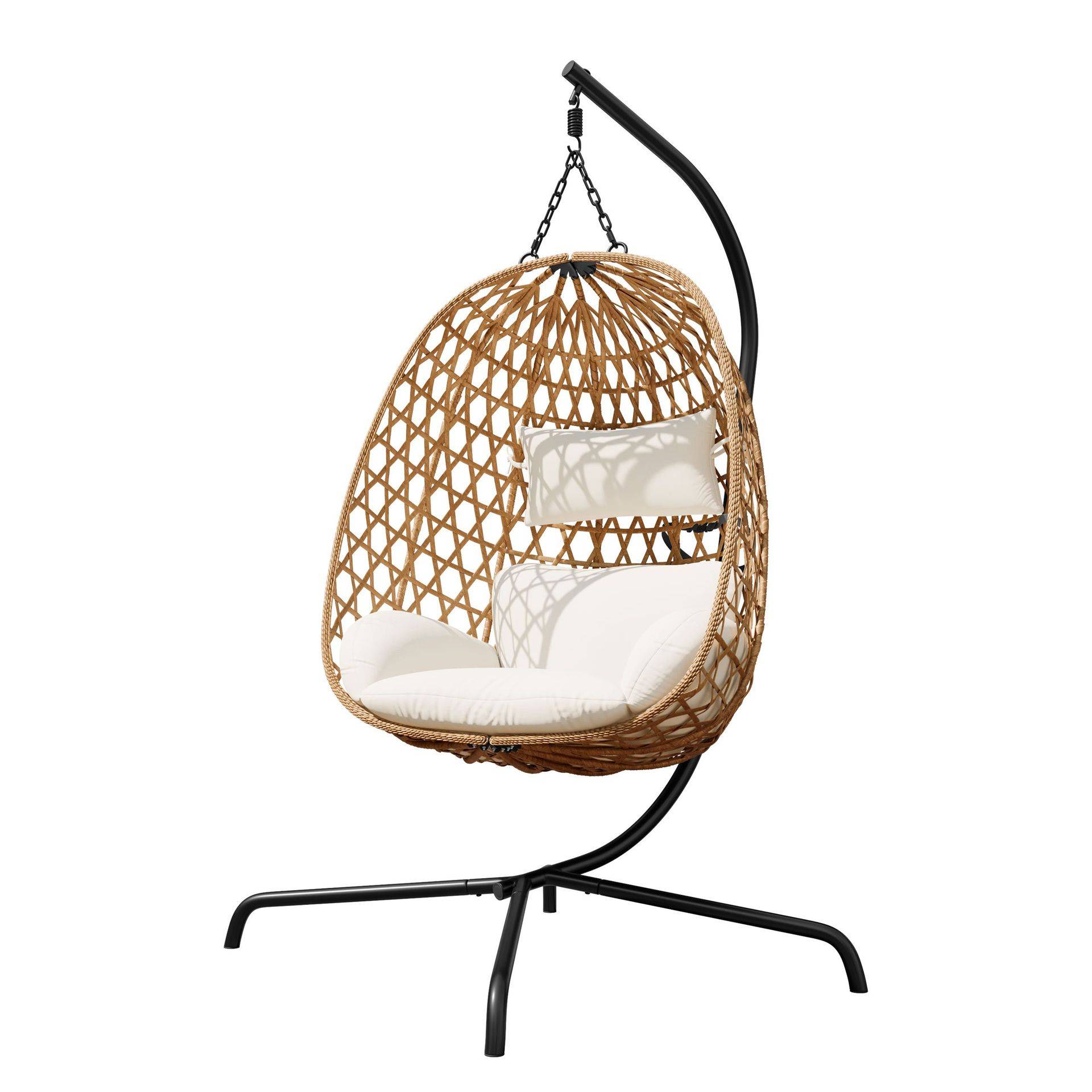 Quarn Hängstol utomhus - svart, beige, brun Svart,Brun,Beige