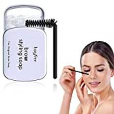 Brow Styling Tvål | 3D Brows Gel Long Lasting Eyebrow Setting Gel,Vattentät Clear Eyebrow Solid Wax Styling Kit Brow Sculpt Lift Make-up för kvinnor Joberio