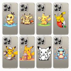 E-59 Pikachu-skal till iPhone 7 8 11 12 13 14 15 16 Pro Max Plus Mini Xiaomi Redmi A3 9A 9C 10A 10C 13C Not 9 11 Realme Narzo C30 C55 iPhone 15