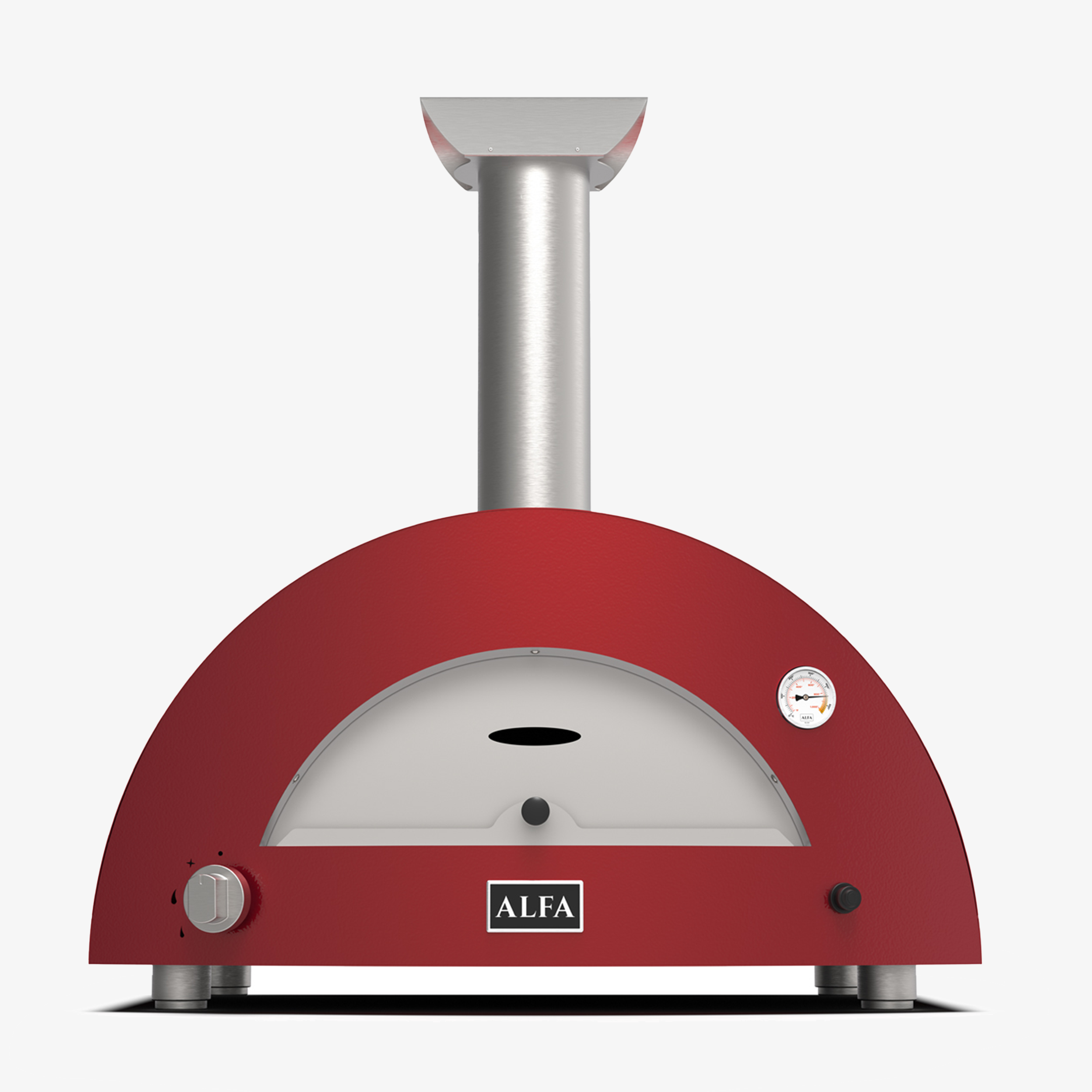 ALFA Forni Moderno 2 Pizze - Gas / Rød