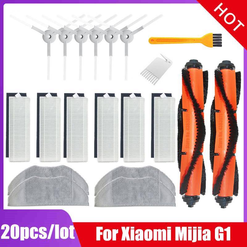 Huvudborste HEPA-filter Moppduk för Xiaomi Mi Robotdammsugare-mopp Essential Mijia G1 MJSTG1 Reservdelar Skv4136gl Tillbehör