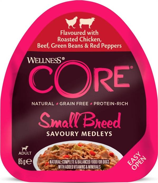 Core Savoury Medleys, kylling og oksekød, 12 x 85g