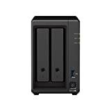 Synology DS723+ NAS 2-bay-diskstation (AMD Ryzen™ 4 trådar R1600 Dual-Core 2 GB ram 2 x RJ-45 1 GbE LAN-port), 6 TB paket med 2 x 3 TB Seagate IronWolf NAS HDDs