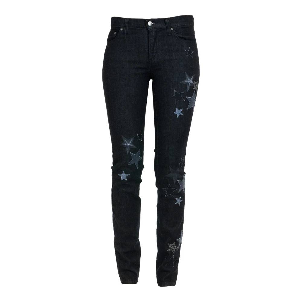 RED Valentino Sort Denim Lomme Taske - Jeans - Dame - Sort - W28 - Denim