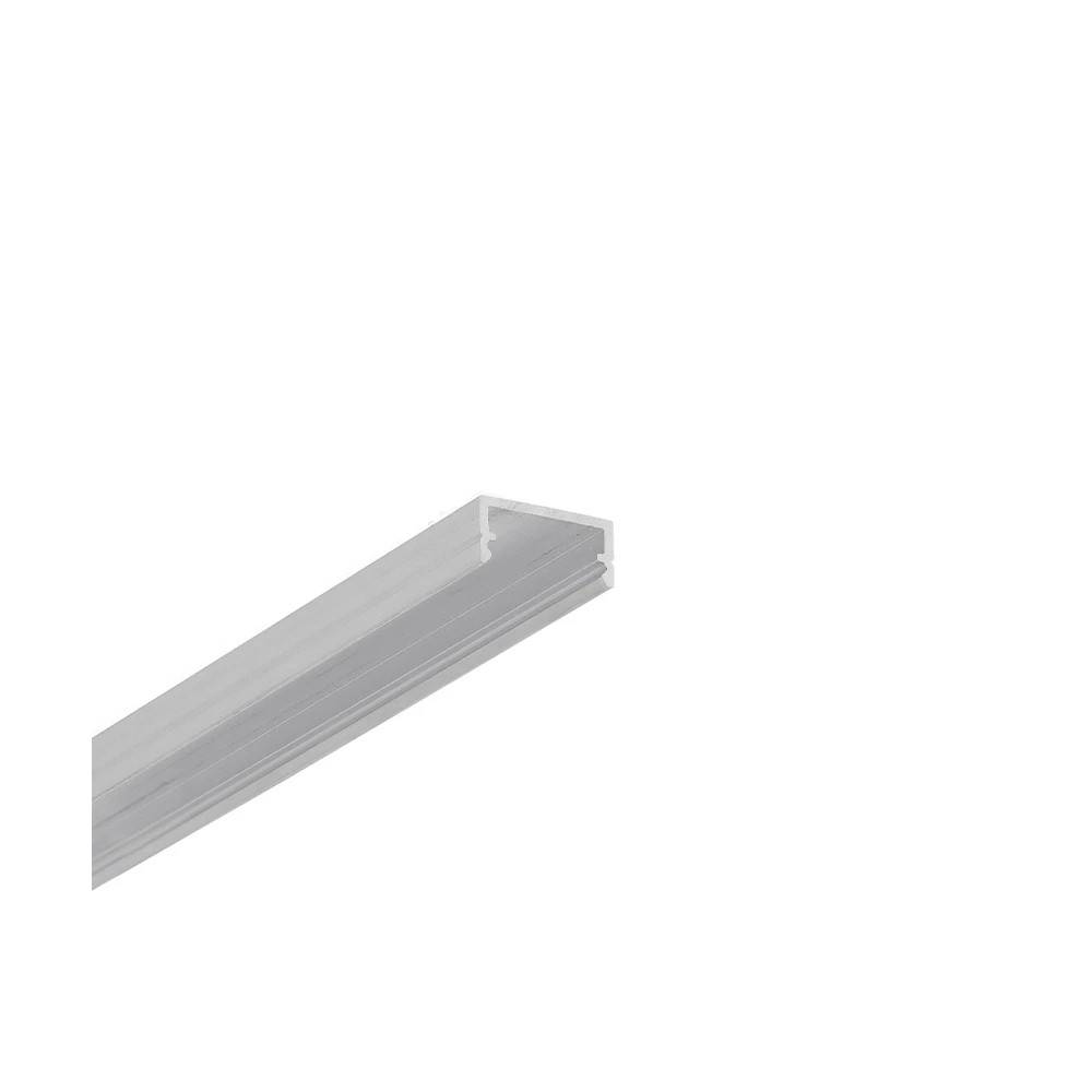 2m aluprofil BEGTON12 J/S - Ubehandlet aluminium, påbygning, LED skinne