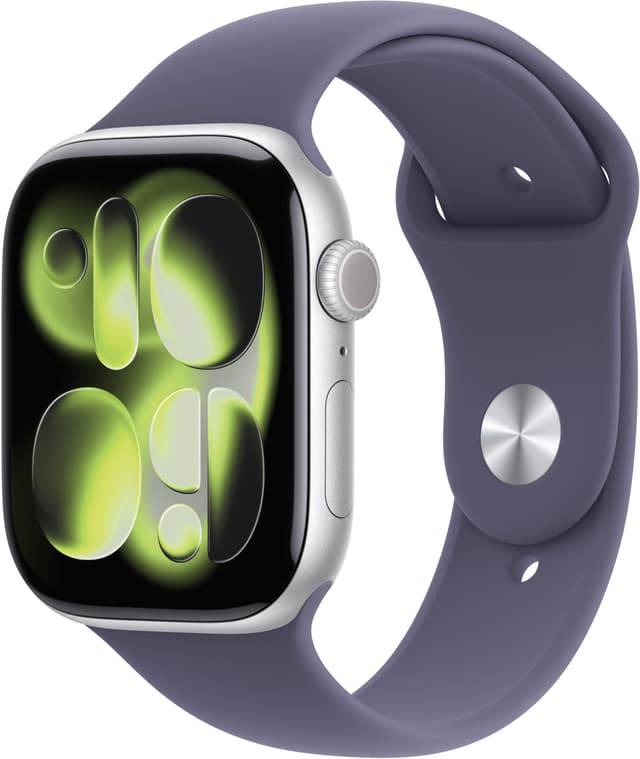 Apple Watch S11 46mm CEL (Silver Aluminium/Purple Fog Sport Band) S/M