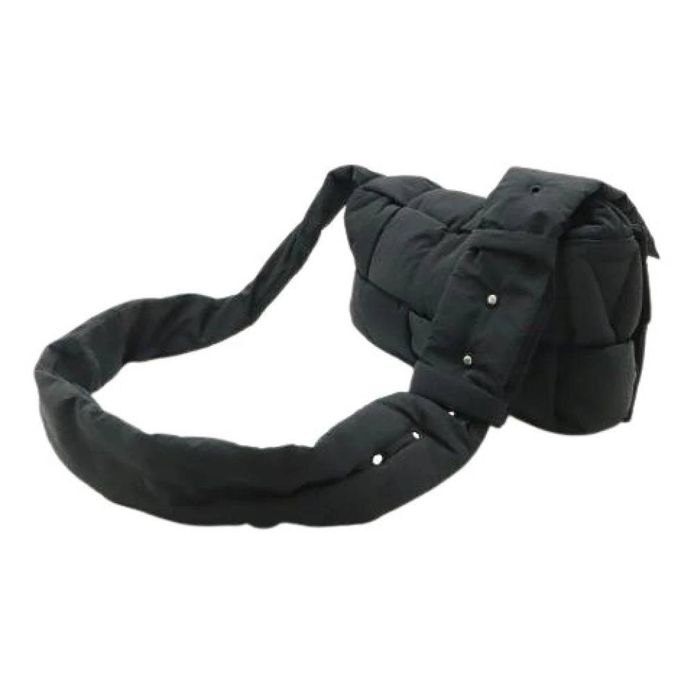 Bottega Veneta Vintage Pre-owned nylon skuldertasker - Vintage - Dame - Sort - ONE SIZE - Uld