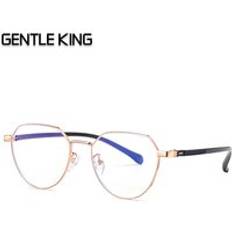 Gentle king anti-blått ljus strålblockerande glasögon för män kvinnor datorspelglasögon lentes anti luz azul glasögon - C3 roséguld