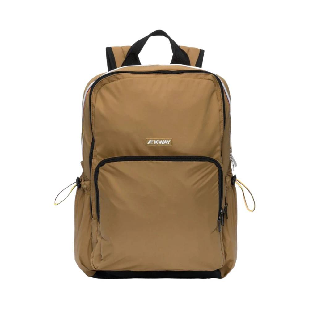 K-Way Laptop Rygsæk - Tasker - unisex - Beige - ONE SIZE - Nylon