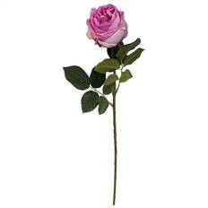 Rose, 60cm, pink, kunstig blomst