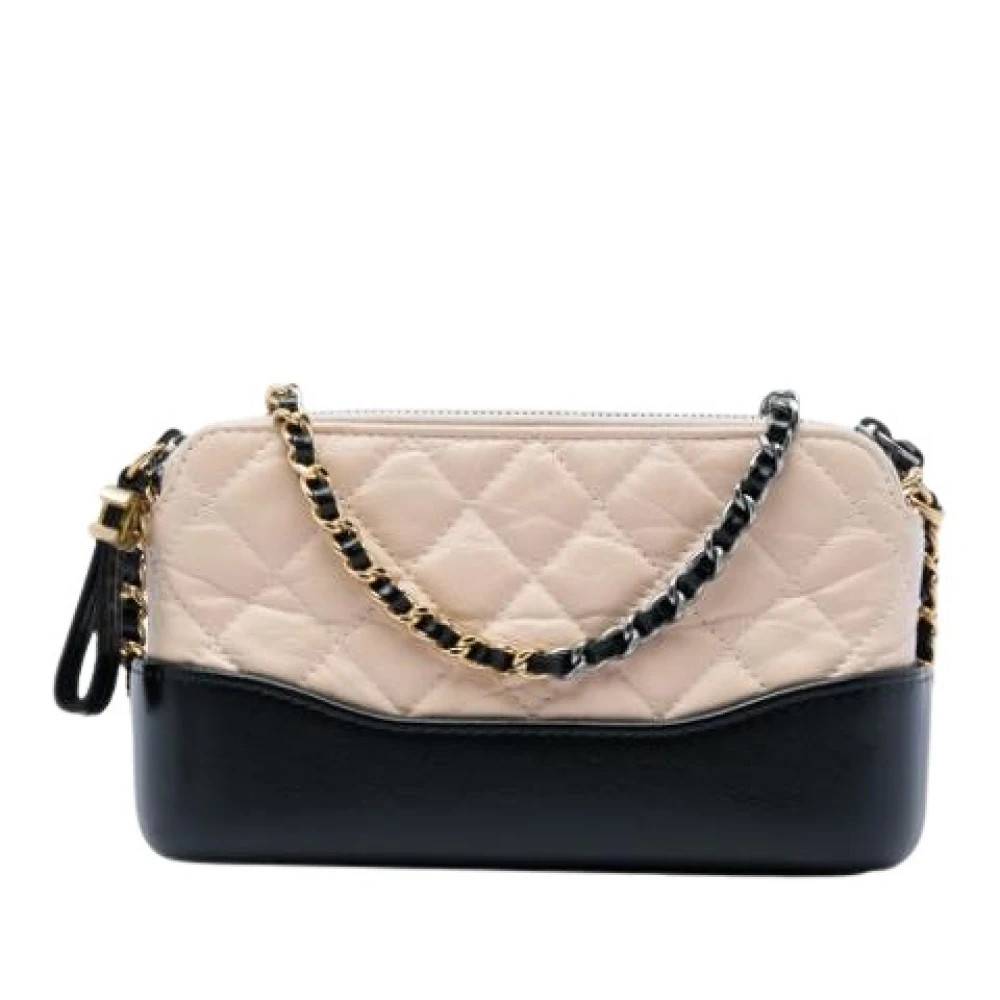 Chanel Vintage Pre-owned Vintage Crossbody Taske - Vintage - Dame - Beige - ONE SIZE - Uld