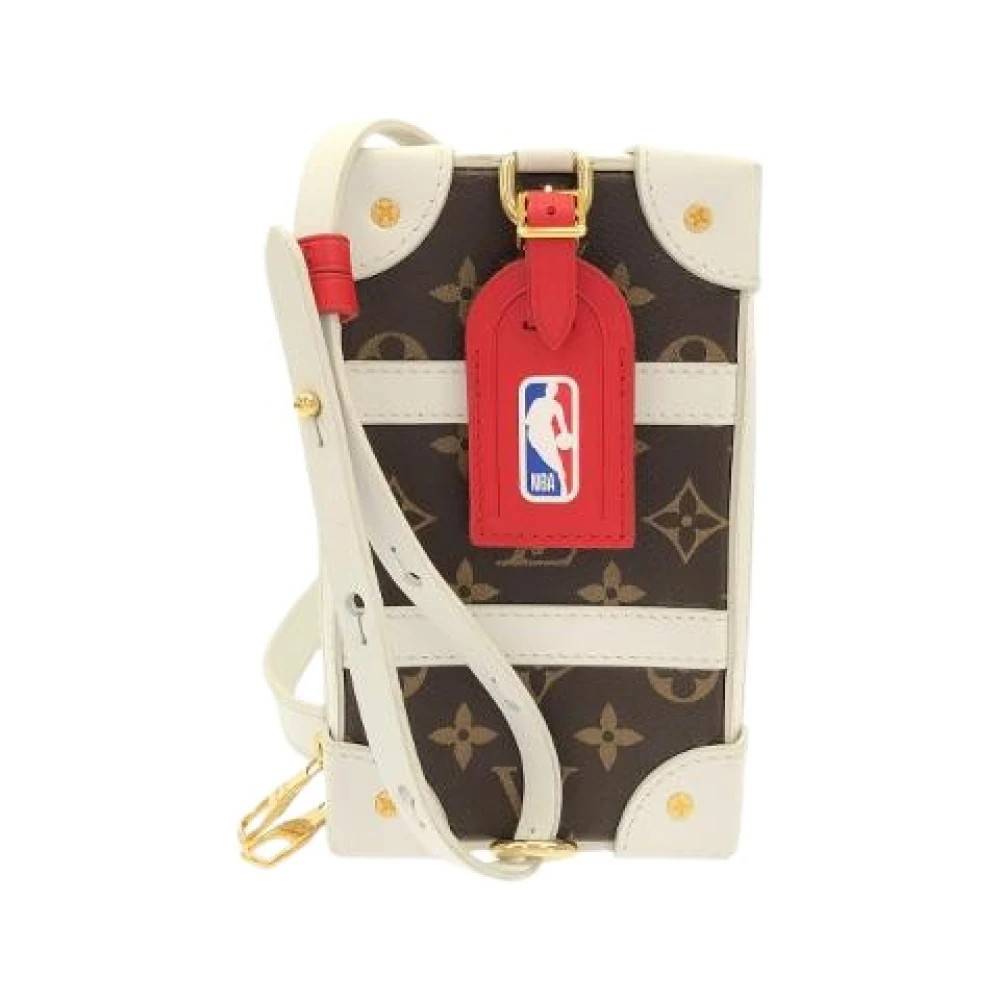 Louis Vuitton Vintage Pre-owned Soft Trunk Phone Box Monogram Skuldertaske - Vintage - Dame - Brun - ONE SIZE - Uld