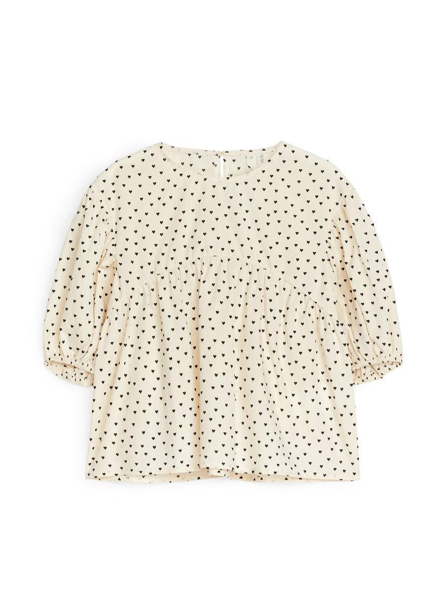 ARKET Blus Med Puffärm -Svart, 104