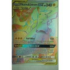 Pokémon Pikachu & Zekrom GX 184/181 Hyper Rare - Pokemon kort - Regnbue- eller guldkort - Pocket Monster