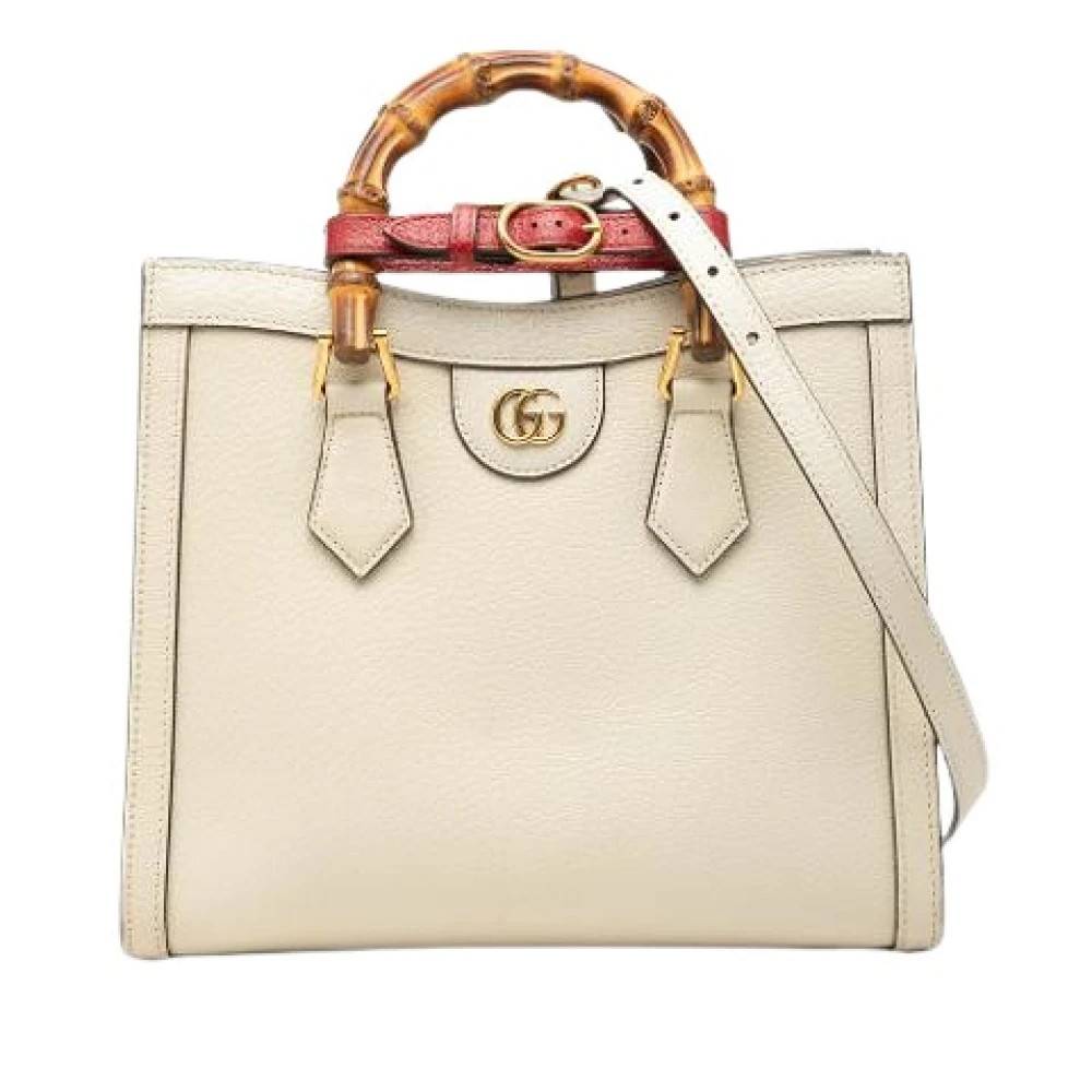 Gucci Vintage Pre-owned Diana Håndtaske - Vintage - Dame - Hvid - ONE SIZE - Uld