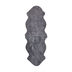 Dobbelt Korthåret Merino Lammeskind | Lysegrå | 180x60 cm (Bestseller)