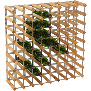 Vinställ Traditional Wine Rack Trä 72 flaskor