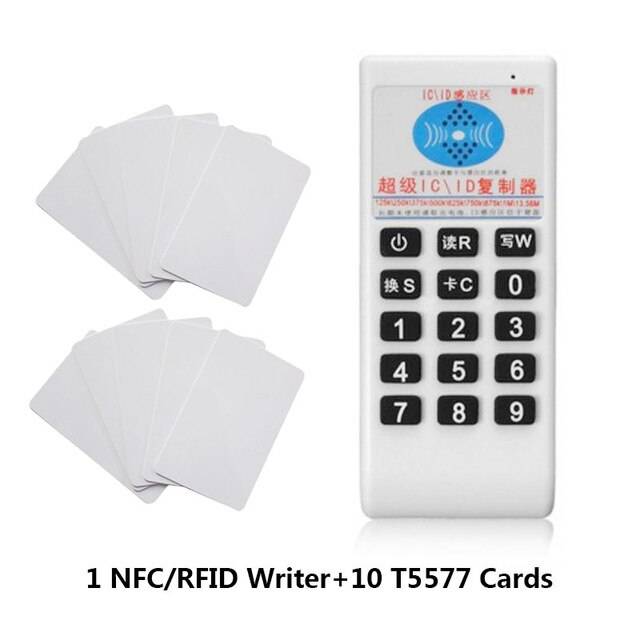Rfid handhållen läsare 125 khz -13.56 mhz kopiator duplikator cloner rfid nfc id/ic kortläsare & författare kort läsare författare - Stil a