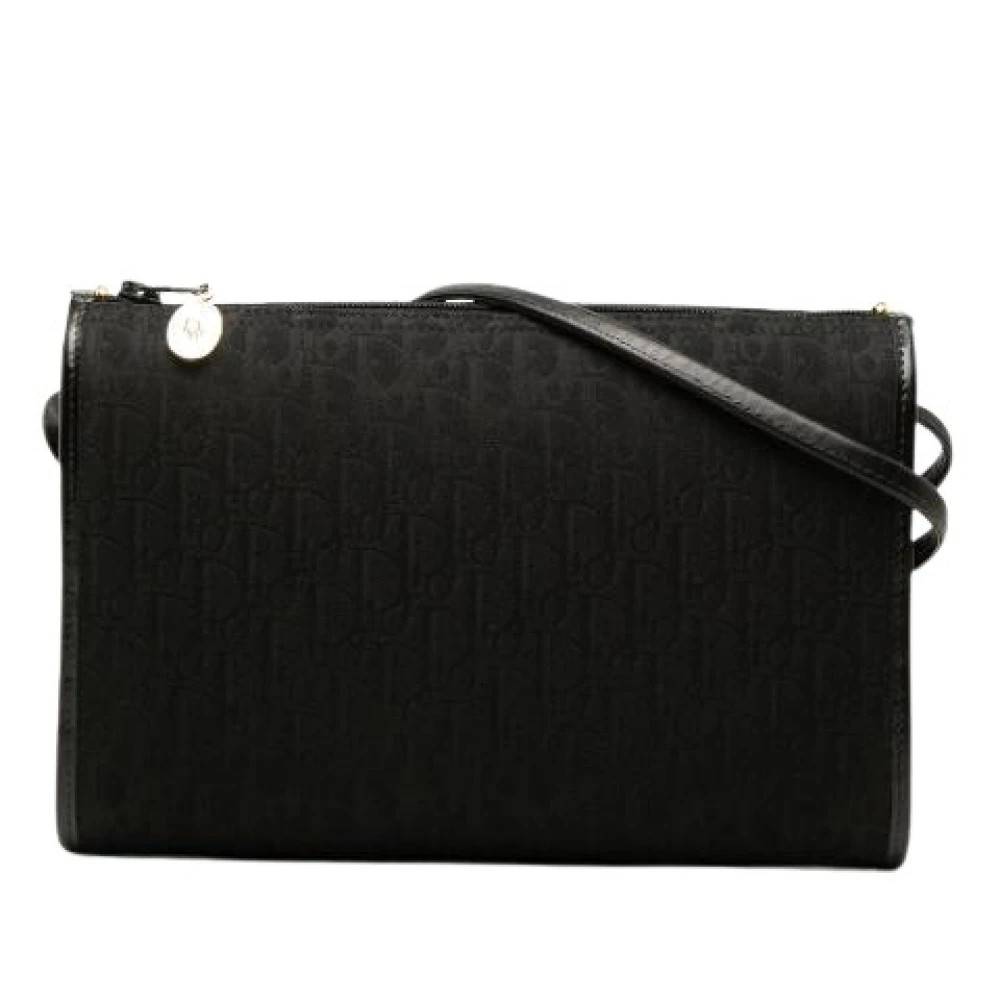 Dior Vintage Pre-owned Vintage Canvas Crossbody Bag - Vintage - Dame - Sort - ONE SIZE - Læder