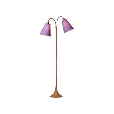 Nielsen Light - Gulvlampe - Fodgænger - Trælook (M/ 2 X Lampeskærm) - Kombi 22