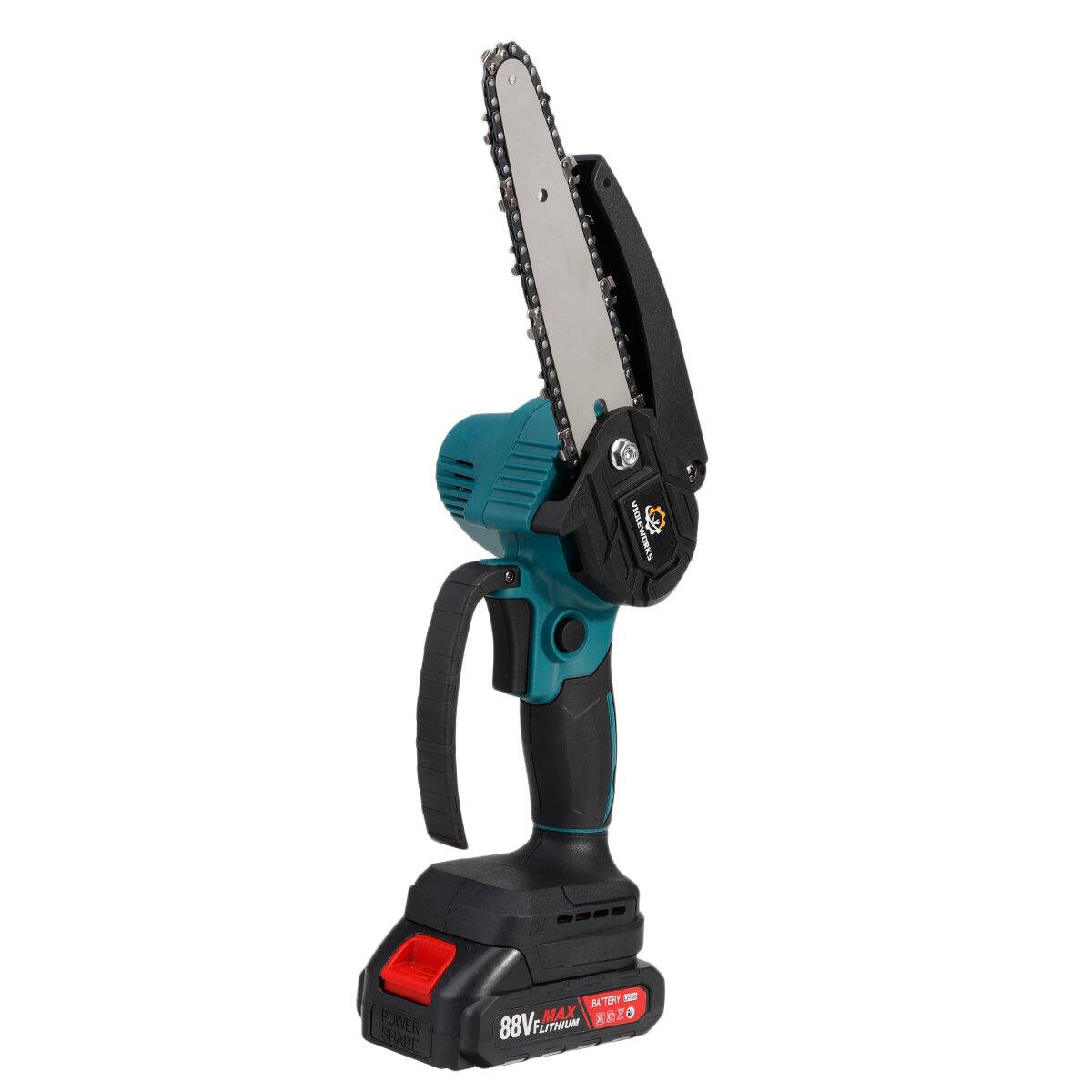 VIOLEWORKS 88VF 4 6" Borstlös Elektrisk Kedjesåg Batteridriven Beskärningssåg Träskärare För Makita-batteri