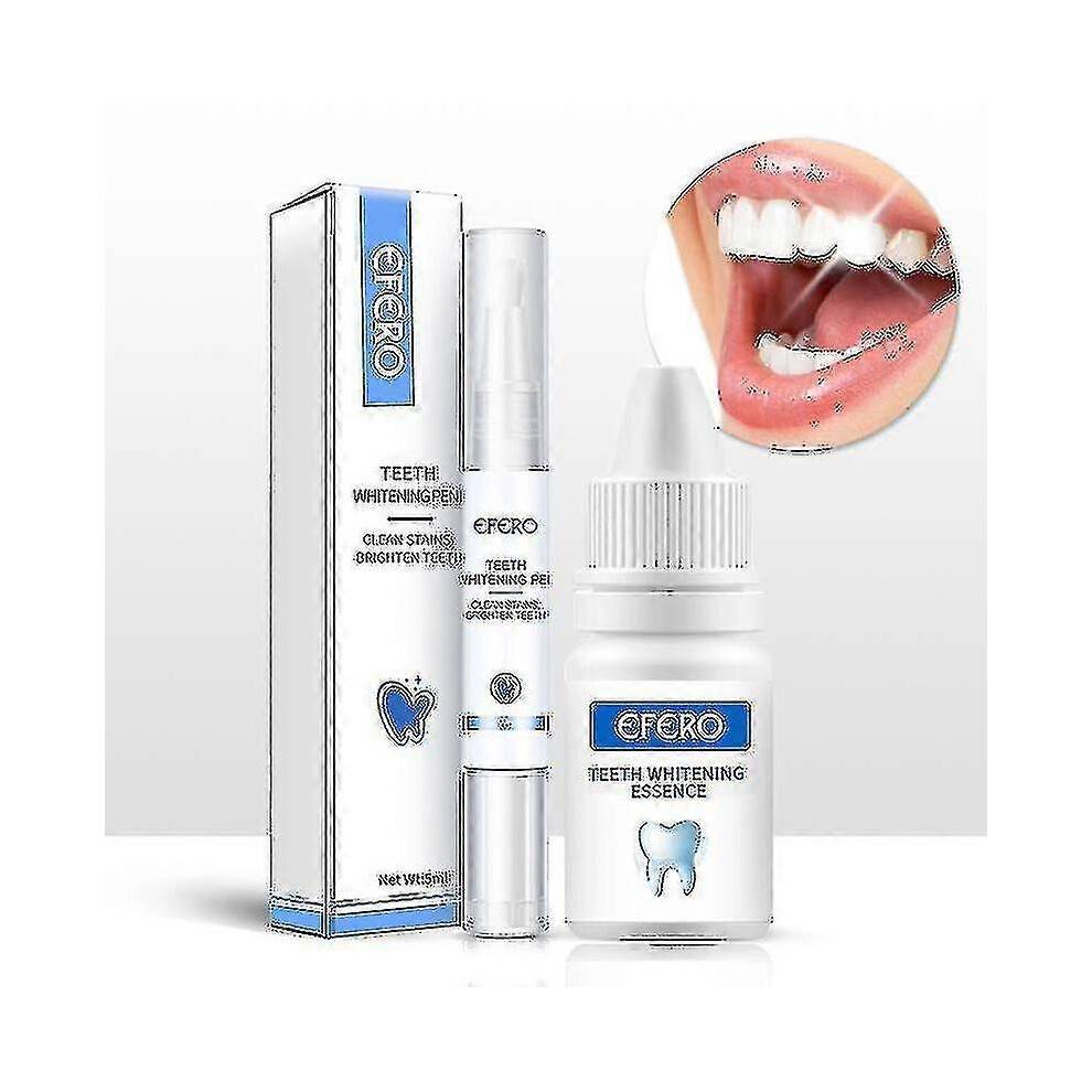Efero Teeth Whitening Essence Removes Plaque Stains Tooth Bleaching Cleaning Serum White Teeth Oral Hygiene Tooth