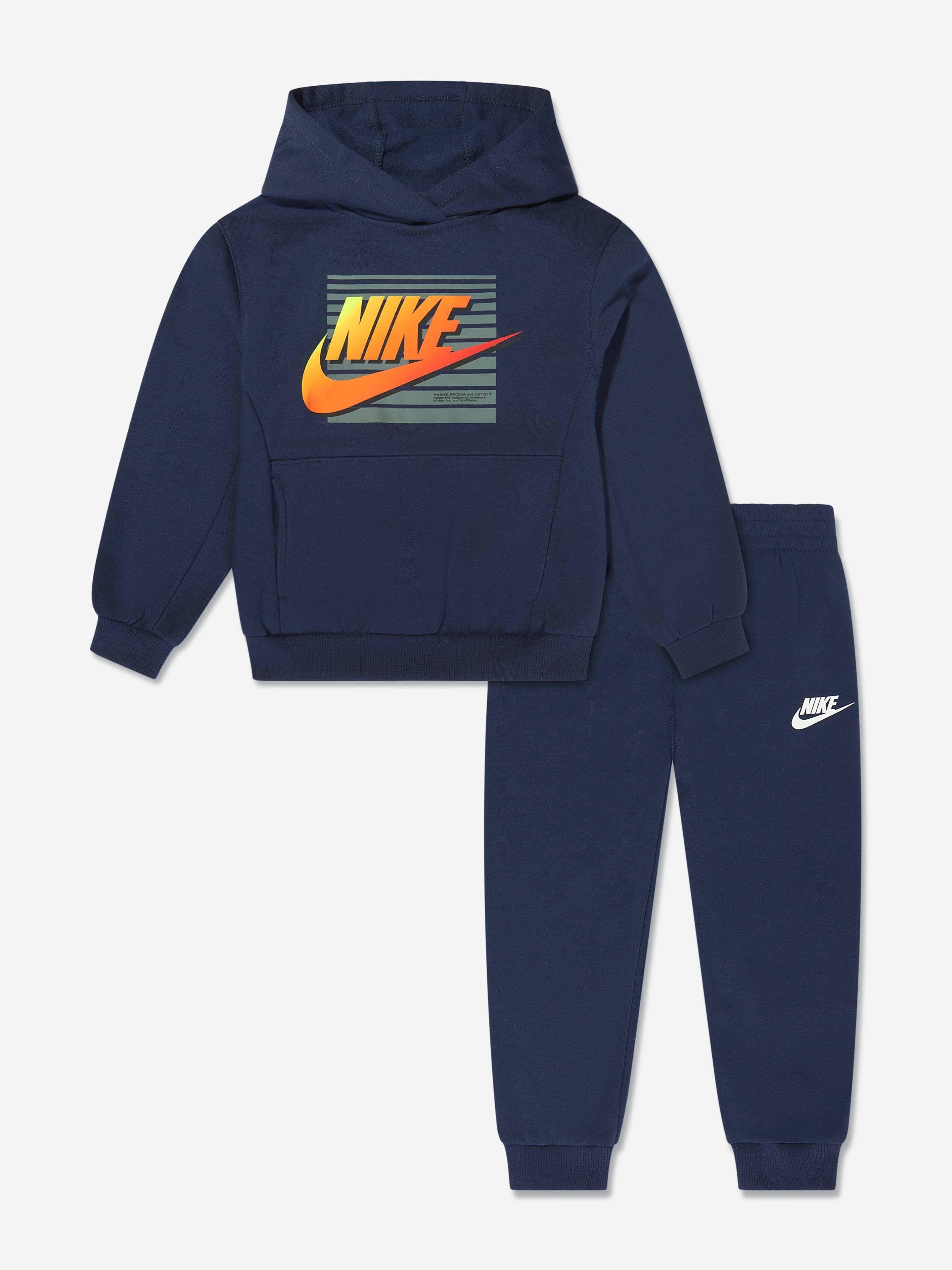 Nike Boys NSW Gradient Futura Tracksuit in Navy - Multicoloured / 24 Mths (24 Mths)