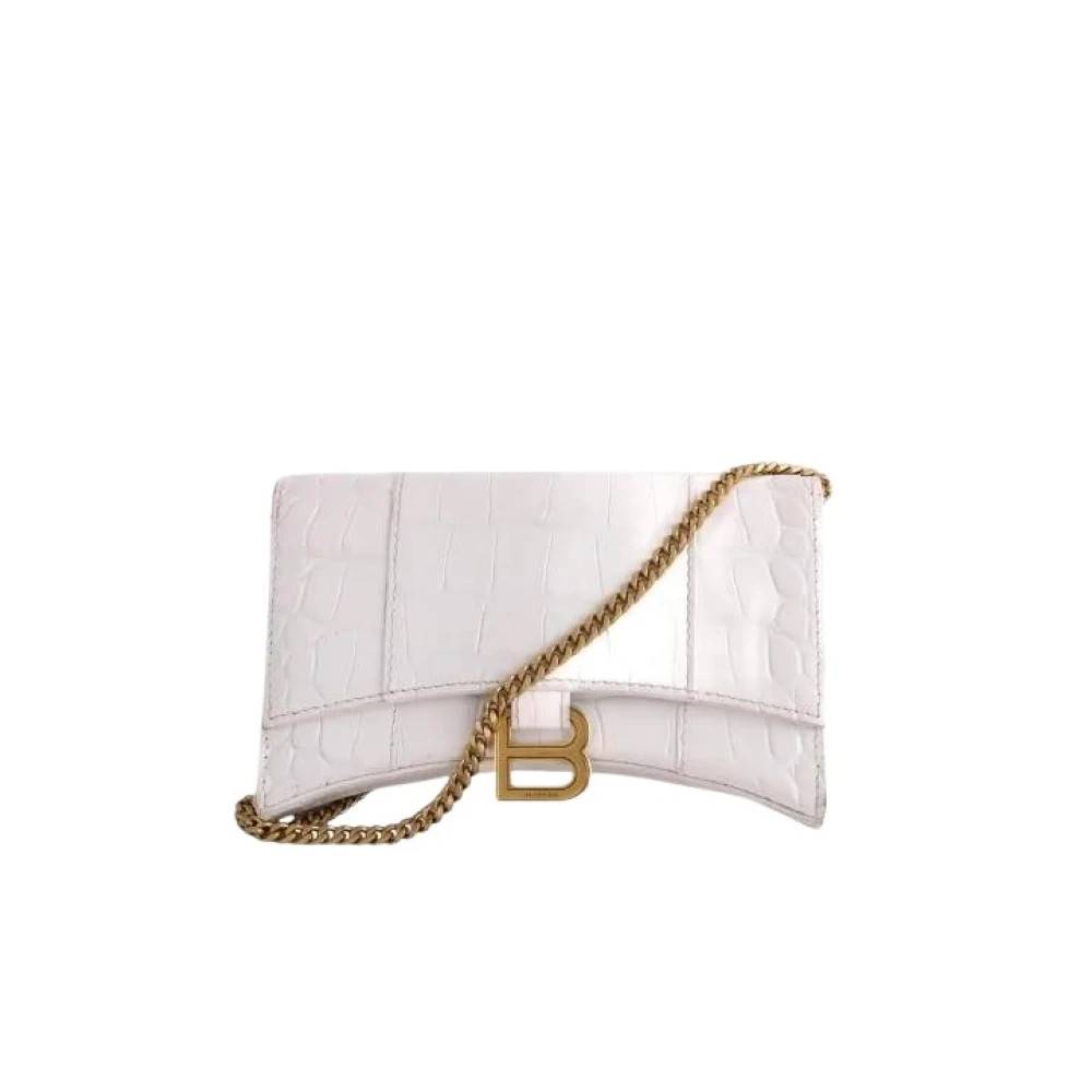 Balenciaga Vintage Pre-owned Mini sac - Hourglass - Vintage - Dame - Hvid - ONE SIZE - Læder