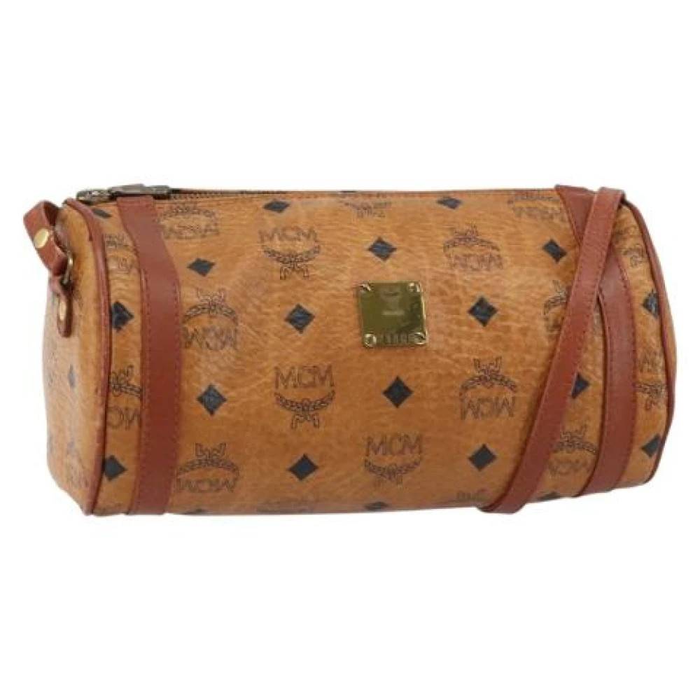 MCM Pre-owned Pre-owned Plastic Skuldertaske - Vintage - Dame - Brun - ONE SIZE - Uld