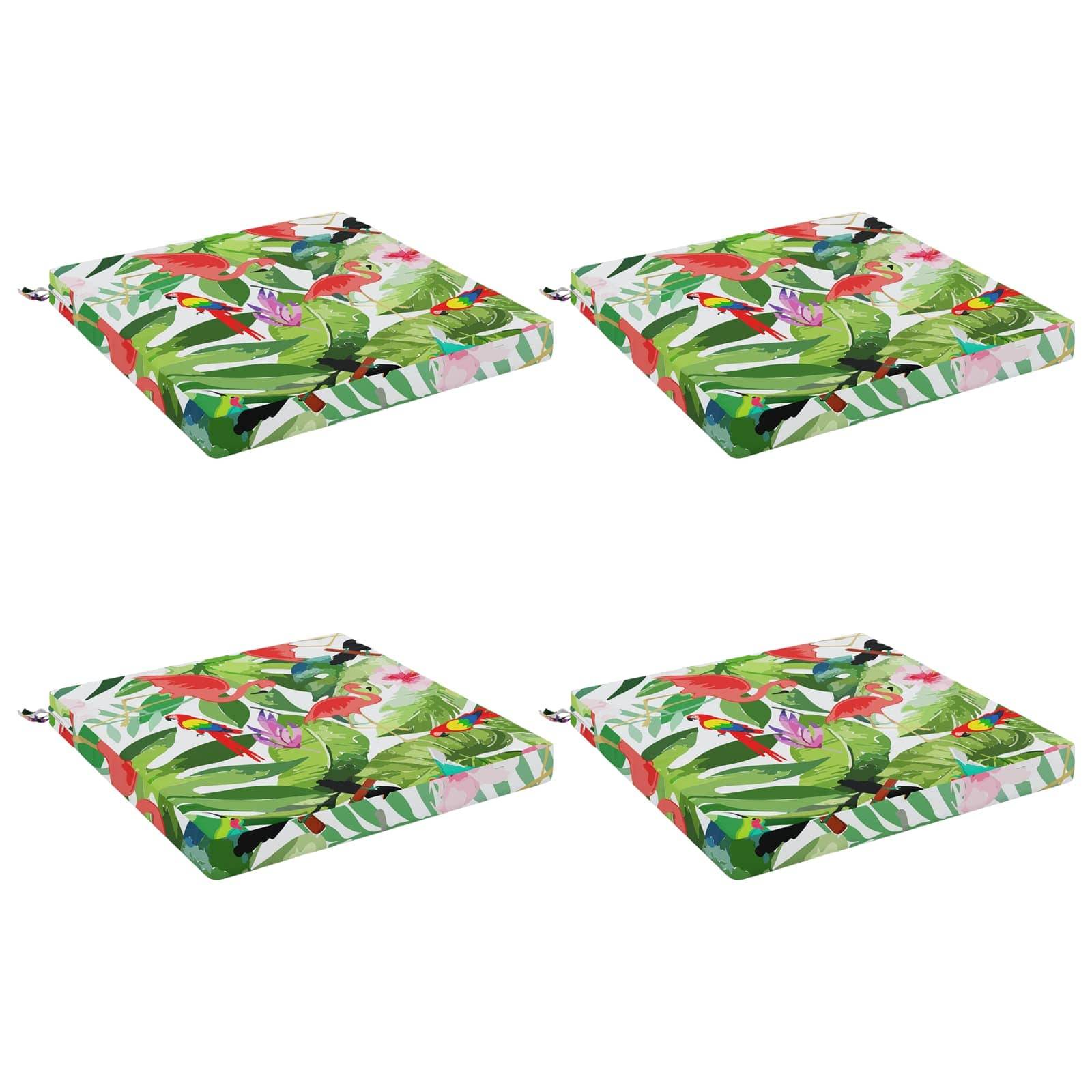 vidaXL 4-delade Sittdynor SOEST 4 st 100% Polyester Flerfärgsdesign