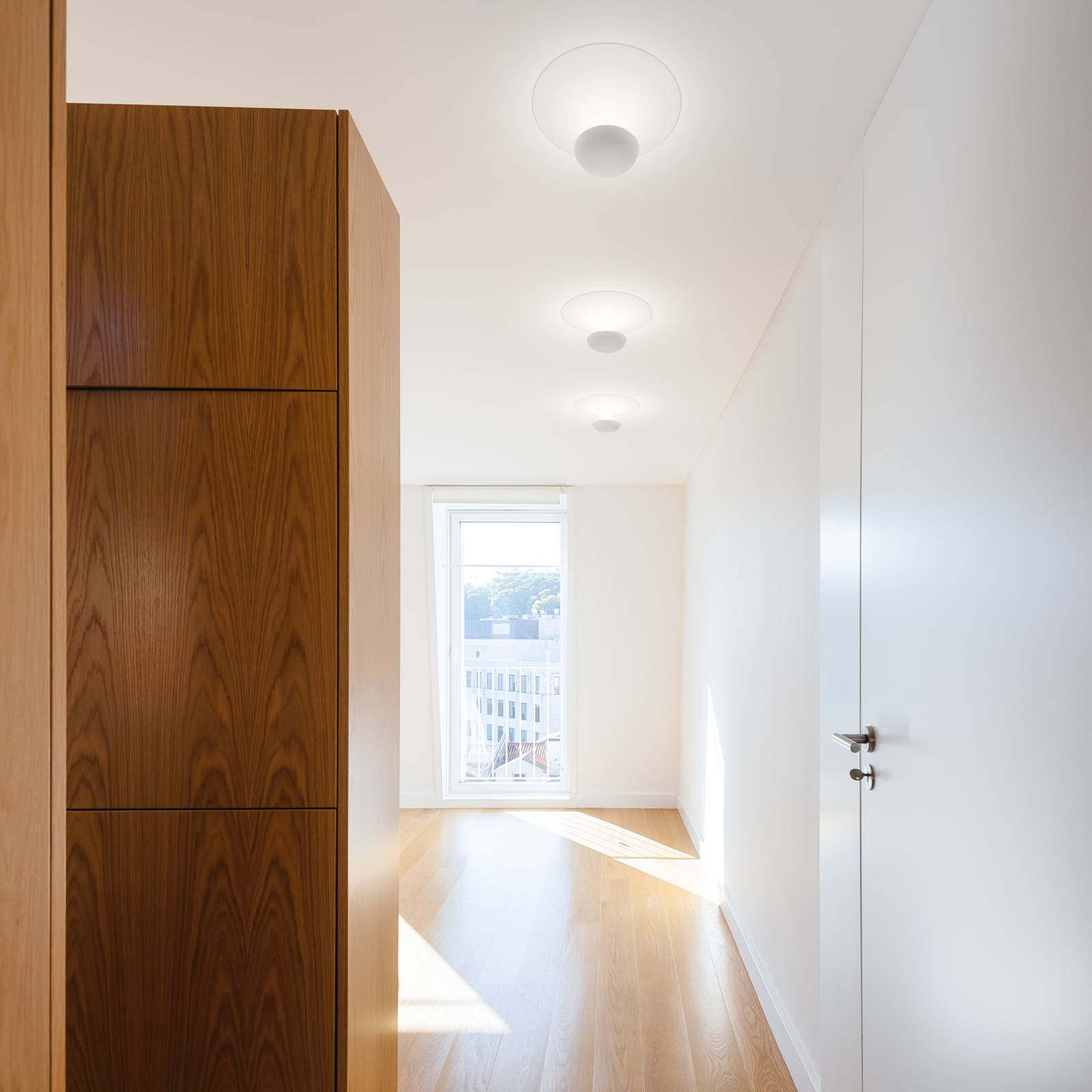 Vibia Designer loftslampe Funnel, dæmpbar, Stue/spisestue, Aluminium, Design