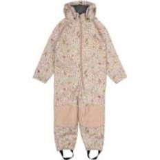 Mikk-line Softshell Heldragt m. blomsterprint Warm Taupe