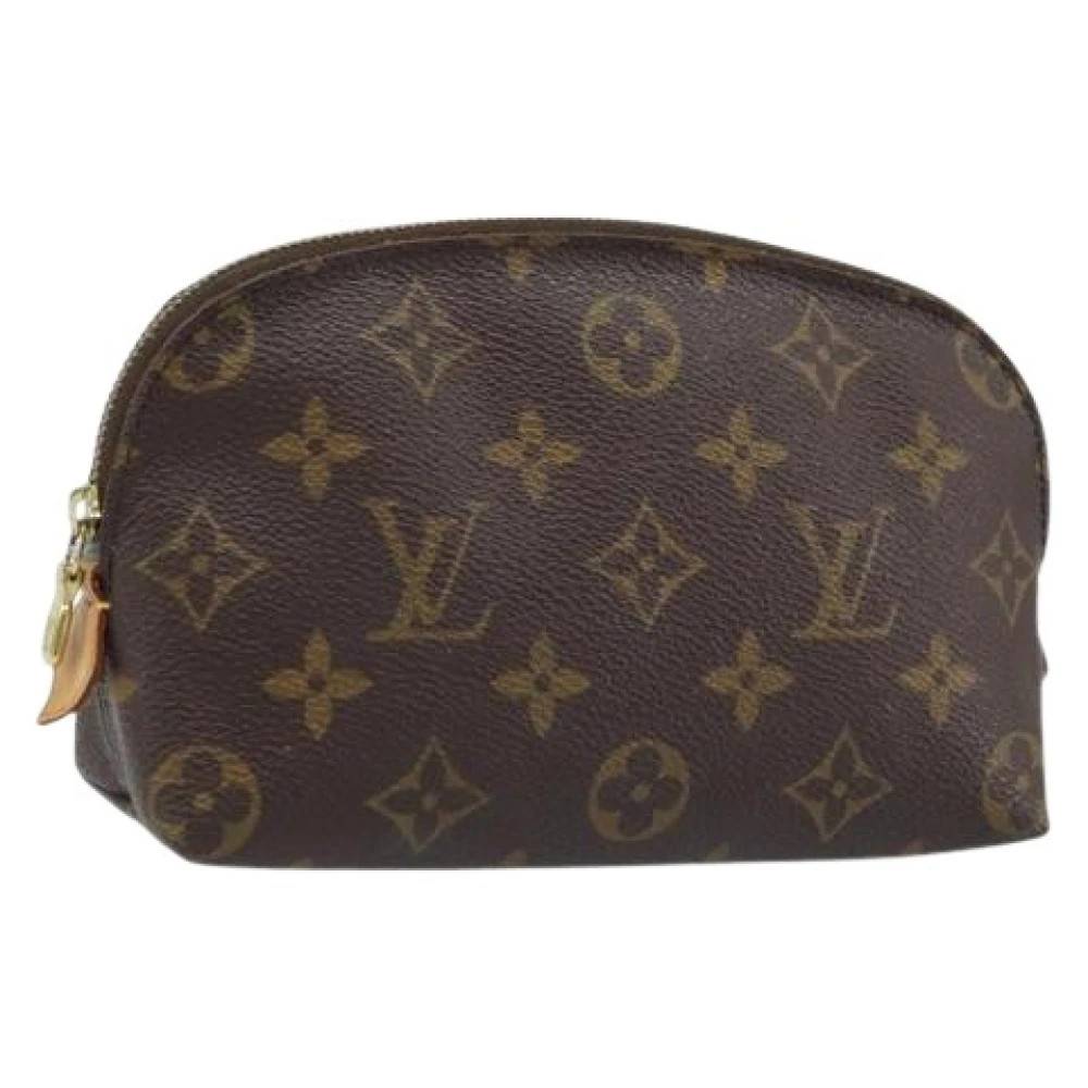 Louis Vuitton Vintage Pre-owned Vintage Monogram Pouch - Vintage - Dame - Brun - ONE SIZE - Læder