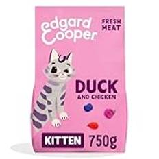 Edgard & Cooper Kitten Trockenfutter, (Ente & Huhn, 750g), Getreidefrei, voll von frischem Fleisch und natürlichen Zutaten, geeignet für sterilisierte und aktive Katzen