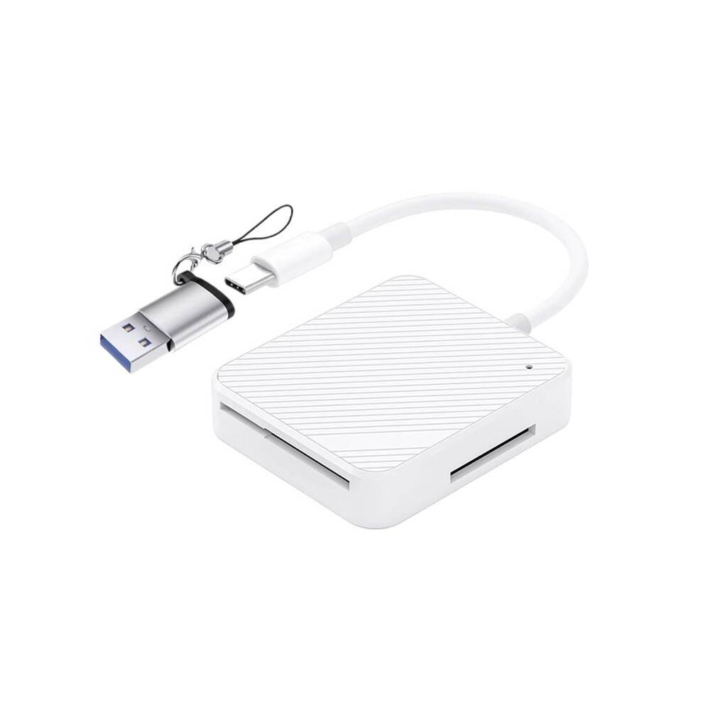Multi-Function Phone OTG 4 in 1 Card Reader Type-C USB Media M2 SM XD Memory Cards Reader Read Simultaneously