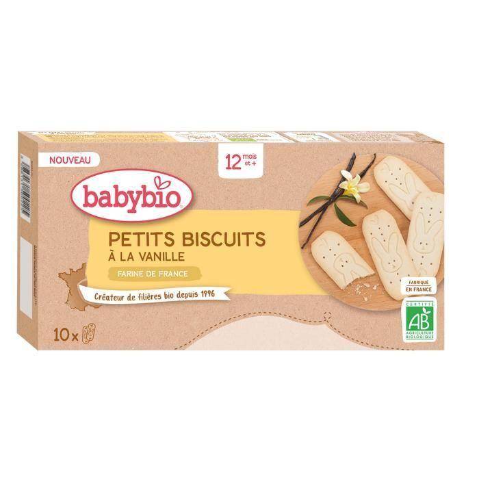Babybio - Petits Biscuits Vanille - Bio - 160g - Dès 12 mois