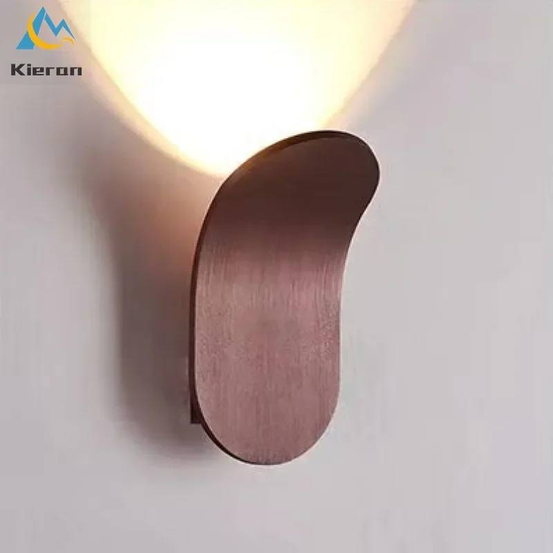 Nordic Modern Skateboard LED Wall Lamp Bedroom Dining Room Hotel Bedside Wall Lights Living Room Decoration Band-Aid Wall Lamps