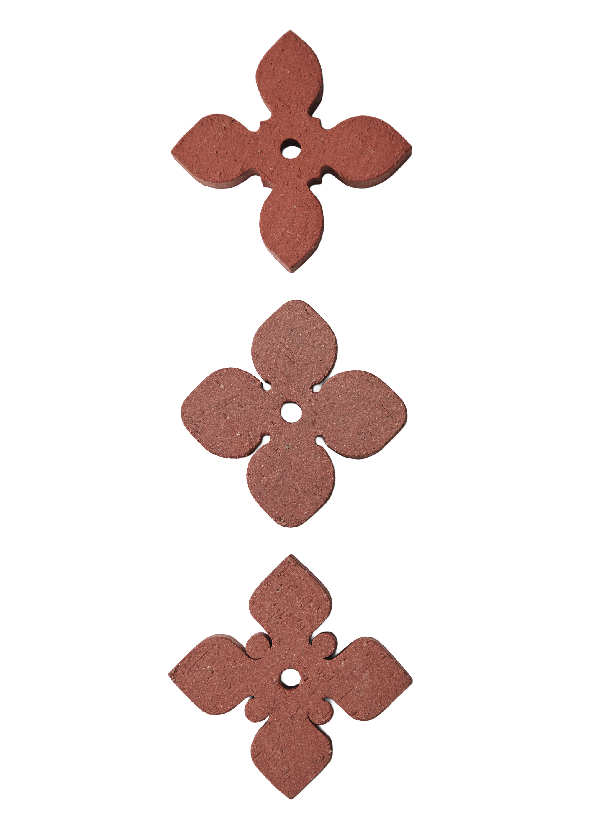 Ceramic Wall Flowers - Unglazed