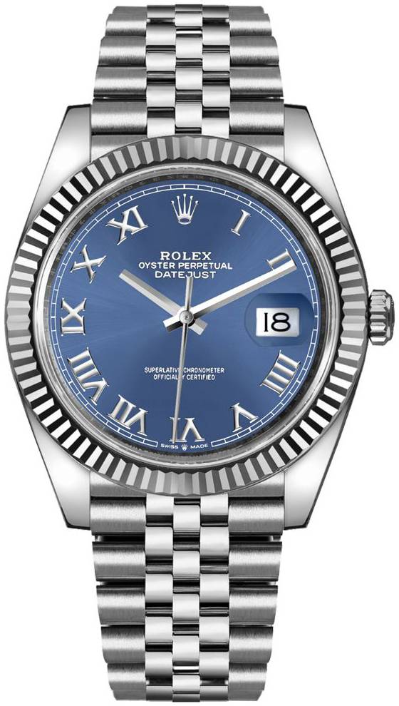 Rolex Herrklocka 126334-0026 Datejust 41 Blå/Stål Ø41 mm
